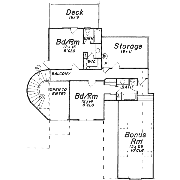 upper floor house blueprint