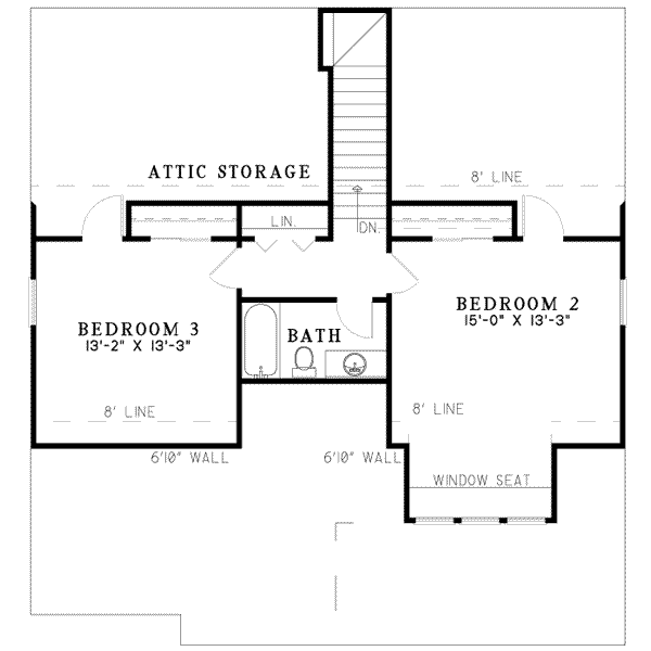 upper floor house blueprint