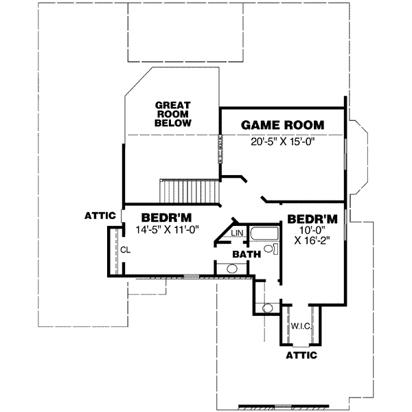 upper floor house blueprint