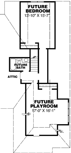 upper floor house blueprint