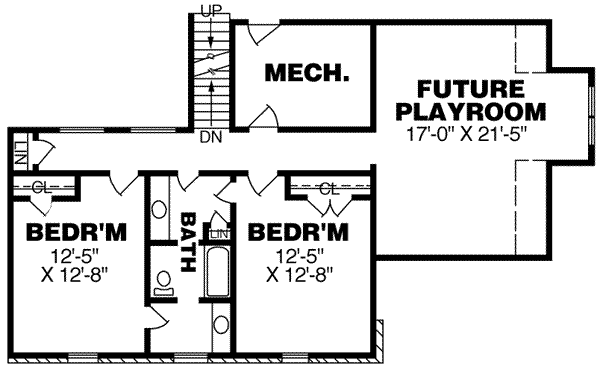 upper floor house blueprint