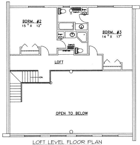 upper floor house blueprint