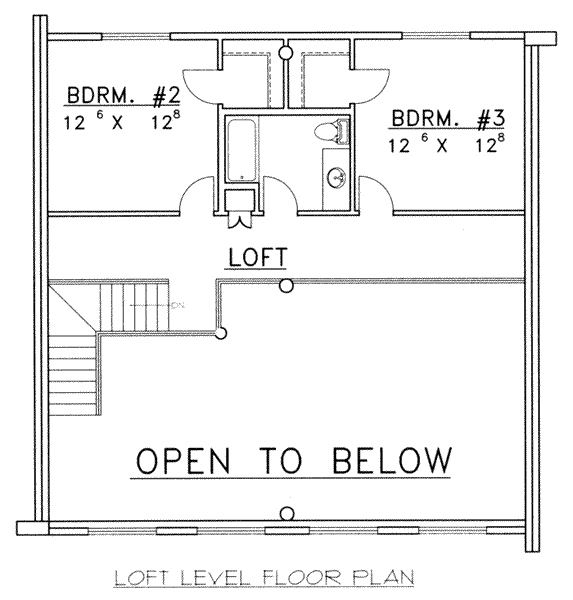 upper floor house blueprint
