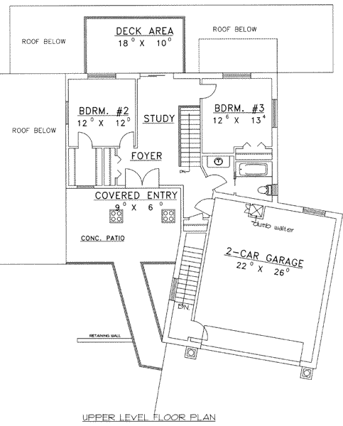 upper floor house blueprint