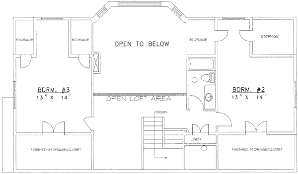 upper floor house blueprint