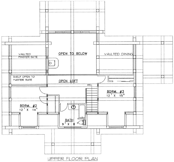 upper floor house blueprint