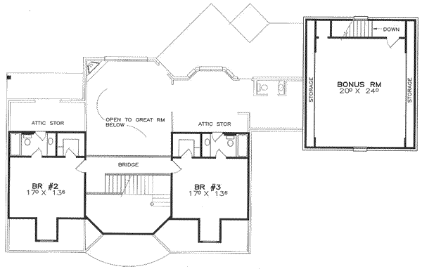 upper floor house blueprint