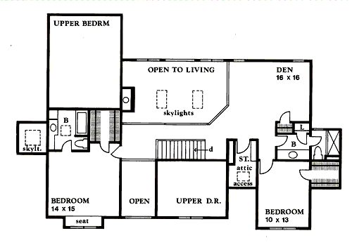 upper floor house blueprint