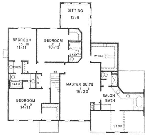 upper floor house blueprint