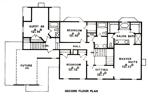 upper floor house blueprint