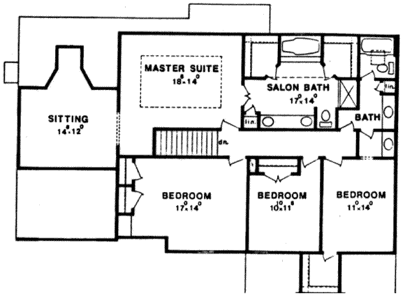 upper floor house blueprint