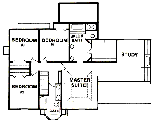 upper floor house blueprint