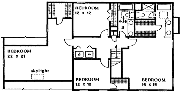 upper floor house blueprint