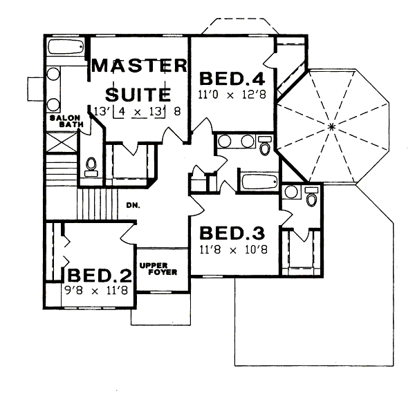 upper floor house blueprint