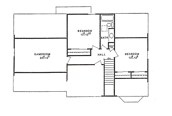 upper floor house blueprint