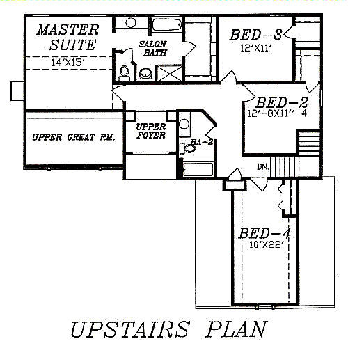 upper floor house blueprint