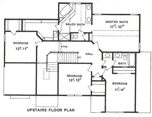 upper floor house blueprint