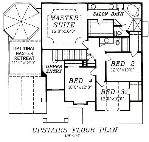 upper floor house blueprint