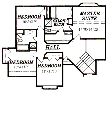 upper floor house blueprint