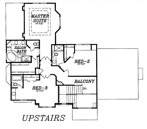 upper floor house blueprint