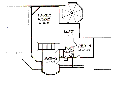 upper floor house blueprint