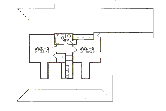 upper floor house blueprint