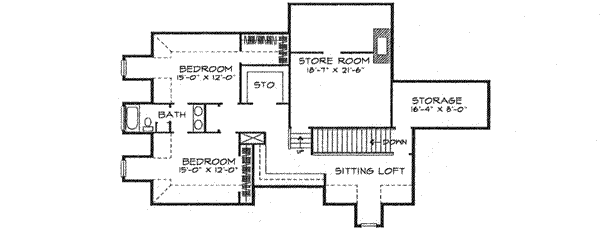 upper floor house blueprint