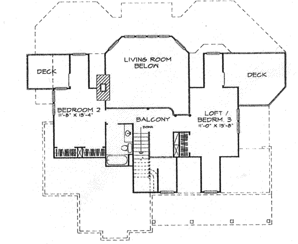 upper floor house blueprint