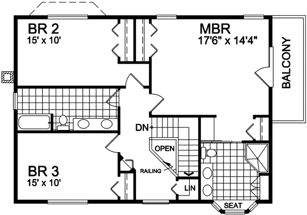 upper floor house blueprint