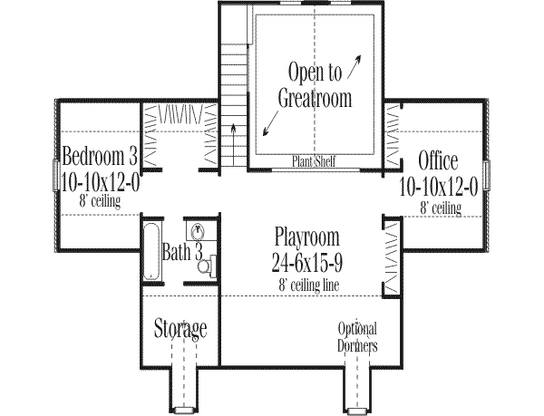 upper floor house blueprint
