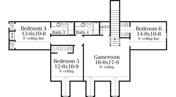 upper floor house blueprint
