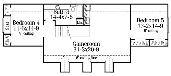 upper floor house blueprint