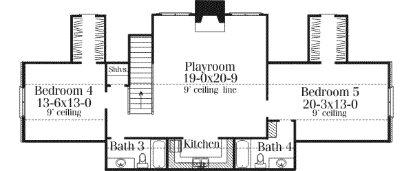 upper floor house blueprint