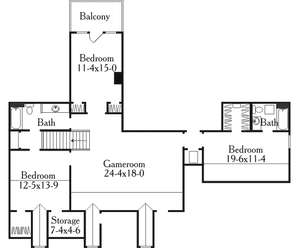upper floor house blueprint