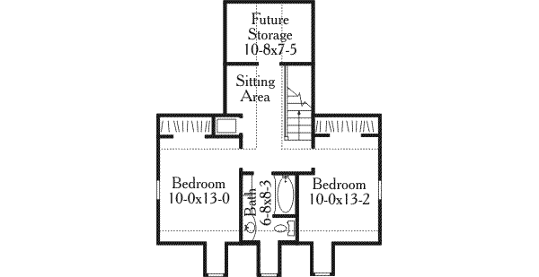 upper floor house blueprint