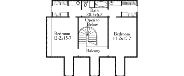upper floor house blueprint