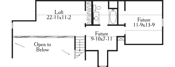 upper floor house blueprint