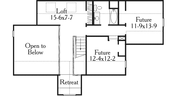 upper floor house blueprint