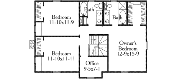 upper floor house blueprint