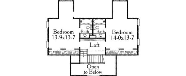 upper floor house blueprint