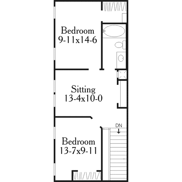 upper floor house blueprint
