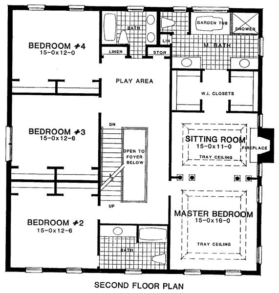 upper floor house blueprint