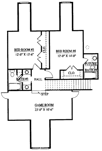 upper floor house blueprint