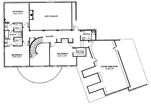 upper floor house blueprint