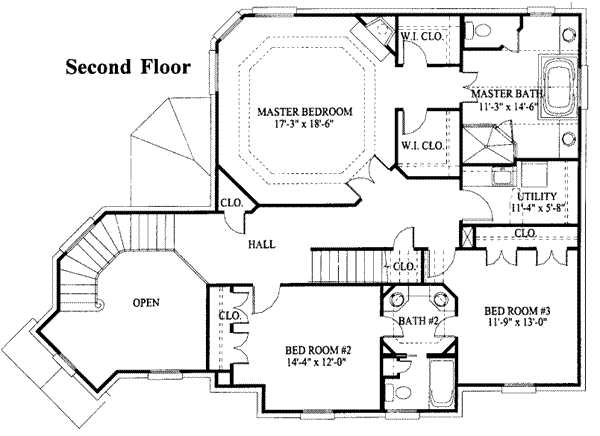 upper floor house blueprint