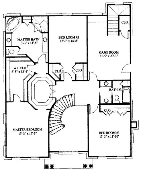 upper floor house blueprint