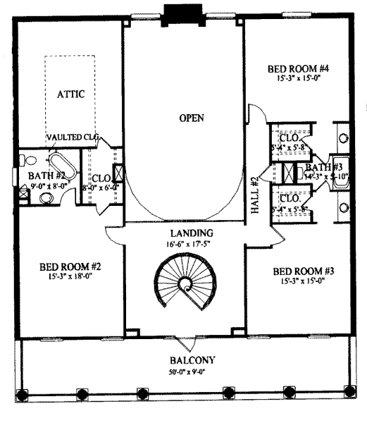 upper floor house blueprint