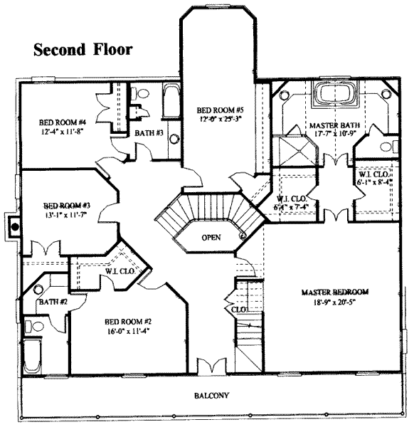 upper floor house blueprint