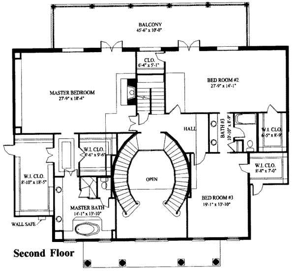 upper floor house blueprint