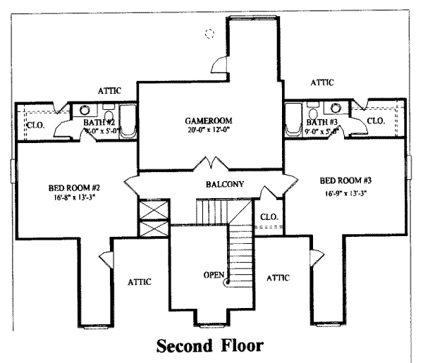 upper floor house blueprint